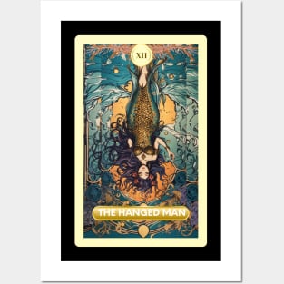 The Hanged Man Card From the Light Mermaid Tarot Deck. Posters and Art